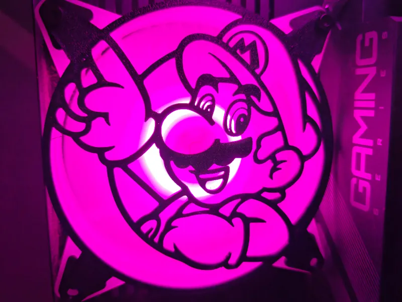 Mario Fan Cover 120mm