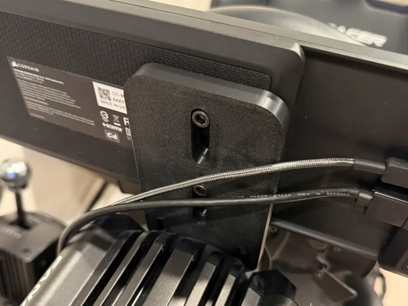 Corsair Xeneon Edge Mount for Fanatec DD wheelbase