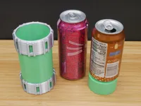 Open top can holder for standard US 16 and 12 oz cans