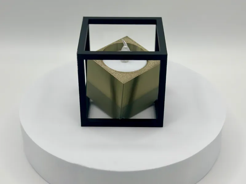 Cubic Teelichthalter