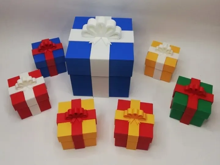 Christmas present box view 2