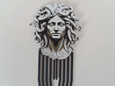 Medusa hair pin (HueForge)
