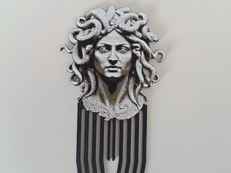 Medusa hair pin (HueForge)