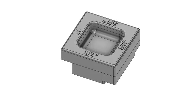 Table Saw Blade Height Setup Block - Glue version