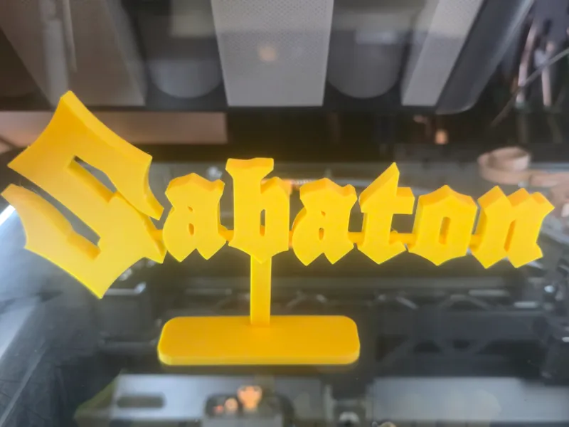 Sabaton Logo Stand