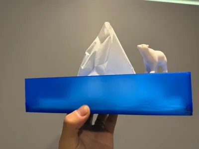 Arctic Glacier Tissue Box