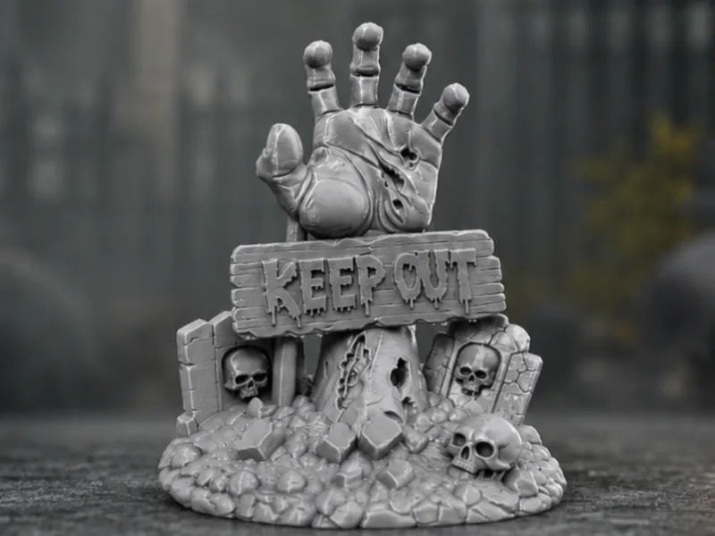 Keep OUT - Halloween Deko