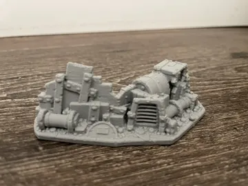 Escenografía en miniatura: Industrial Scatter Terrain – Sci-Fi Gelände 28mm — vista de referencia 3