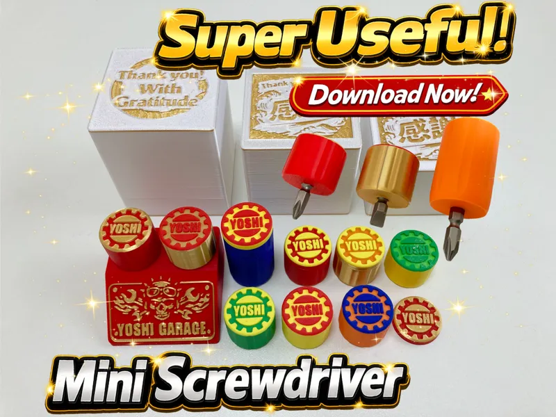 Screwdriver Handle for Standard Bits PLA+ 2.0