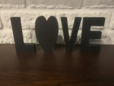 LOVE 3D Letters
