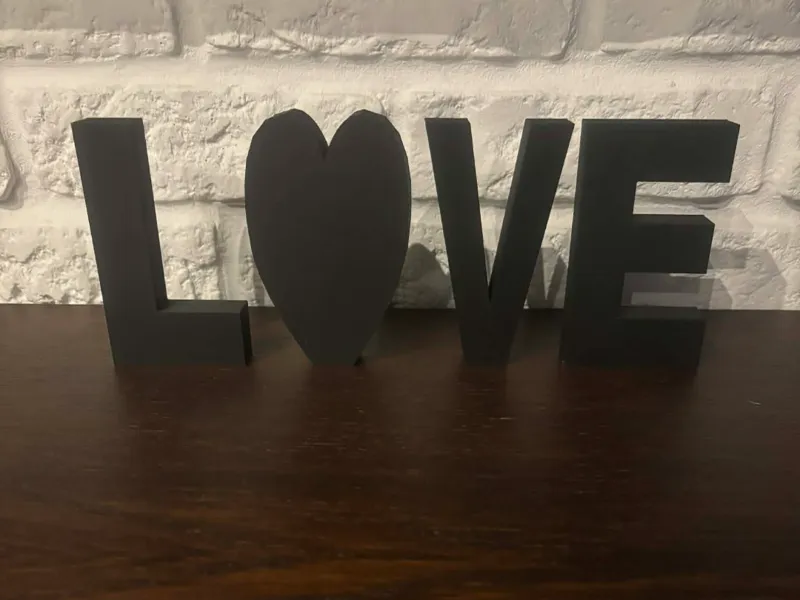 LOVE 3D Letters
