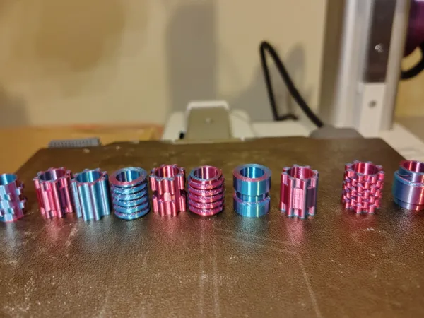 Lot de 10 perles pour lanières et cordons