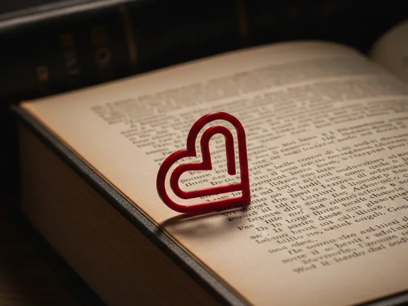 Heart Paperclip Bookmark