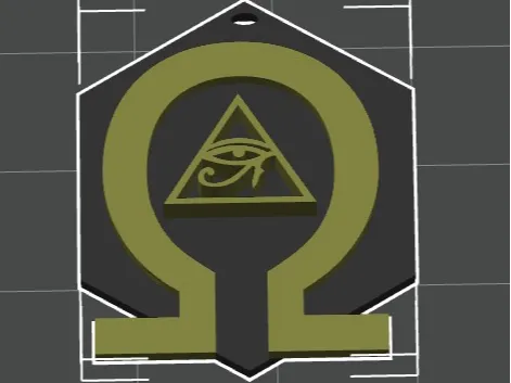 Omega over the eye