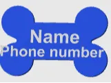 Animal/dog name and phone number sign 