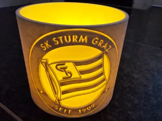 SK Sturm Graz Windlicht/LED Teelichthalter