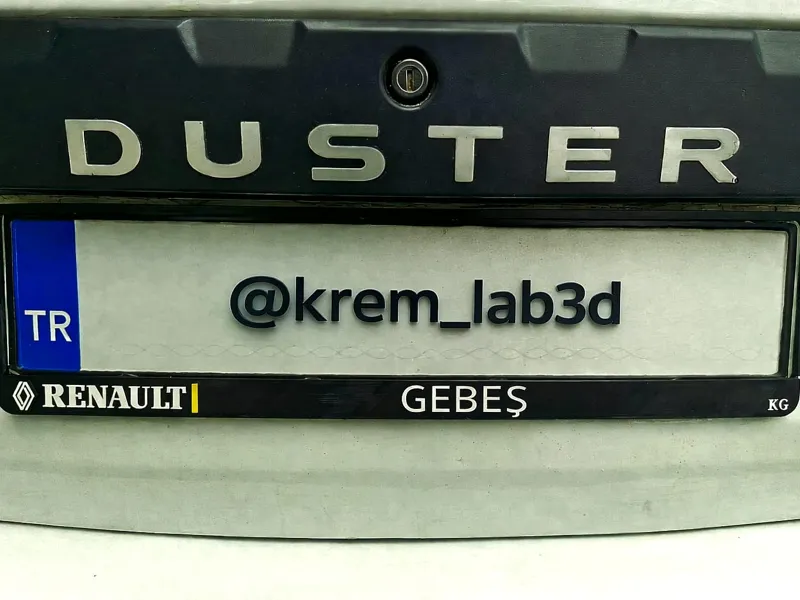 License Plate Frame Text