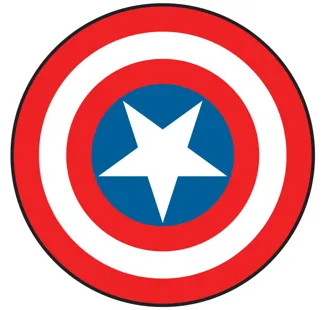 Captain America Shield Golf Ball Marker