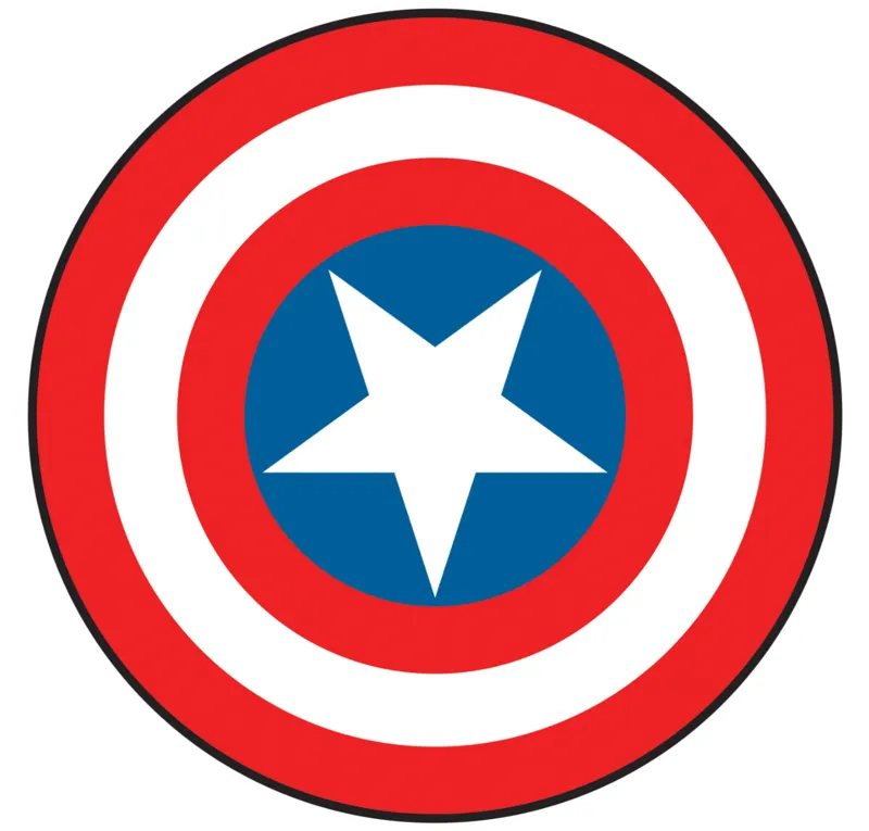 Captain America Shield Golf Ball Marker