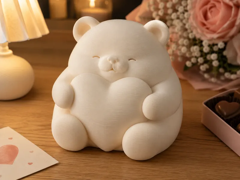 爱心小熊