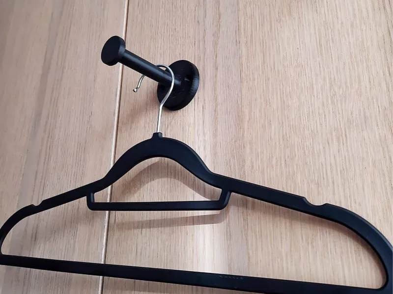 wall mounted clothes hanger stick/screw on 10cm