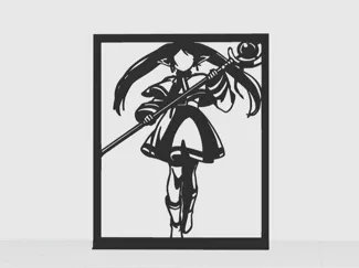 Frieren The Slayer Silhouette Decoration│Frieren