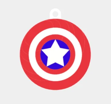Captain America Shield Keychain 
