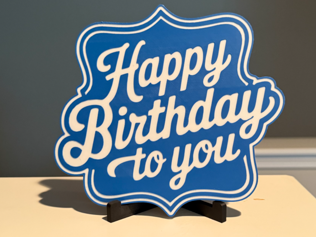 HAPPY BIRTHDAY TO YOU WALL SIGN 