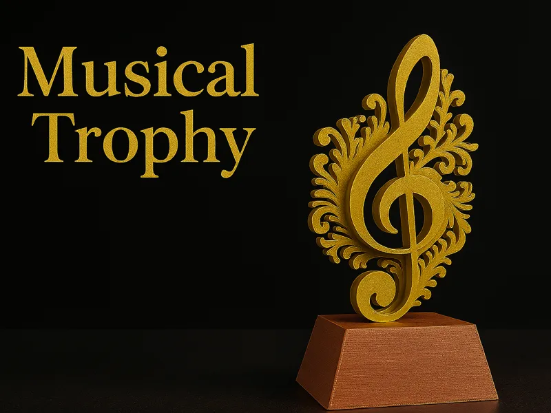 Musical Note Trophy