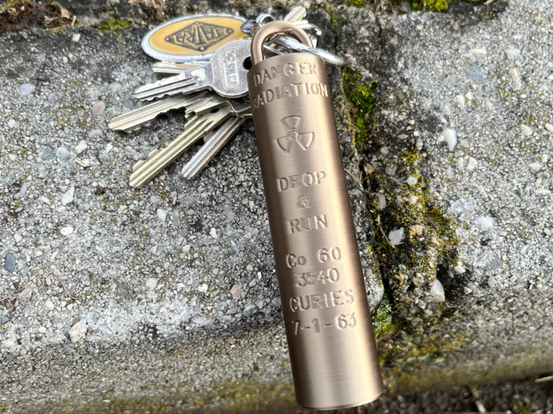 Cobalt 60 Source keychain