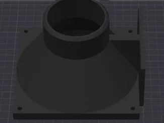 Adapter Luftschlauch 73mm zur Montage 140mm Lüfter
