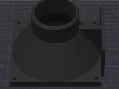 73mm Air Duct Adapter for Mounting a 140mm Fan