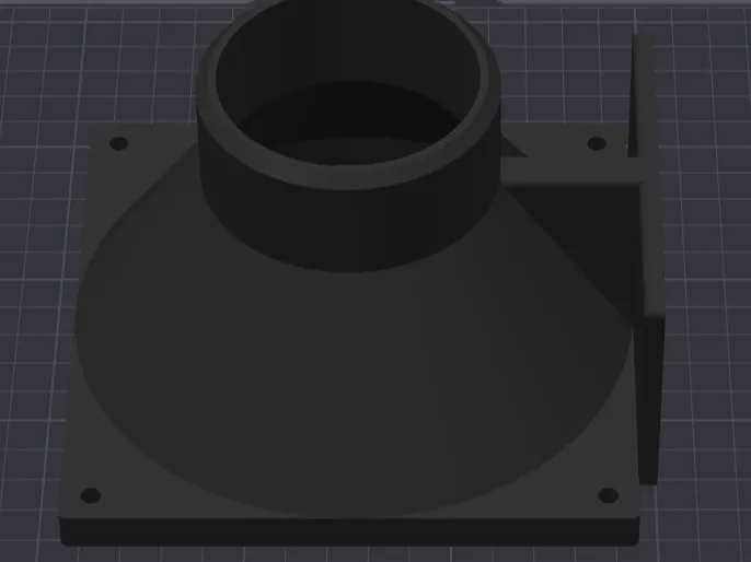 Adapter Luftschlauch 73mm zur Montage 140mm Lüfter