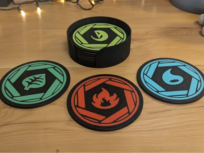 Pokémon Energy Coaster Set – Fire, Water, Grass