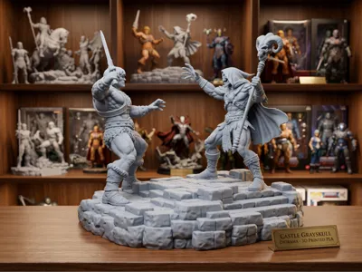 3Dプリント サントリーニ島ジオラマ - 無料3Dモデル -MakerWorld