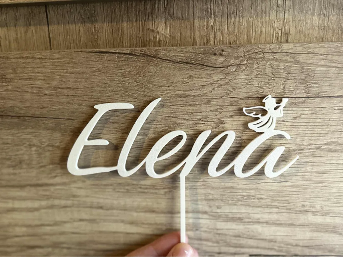 Topper à gâteau prénom Elena