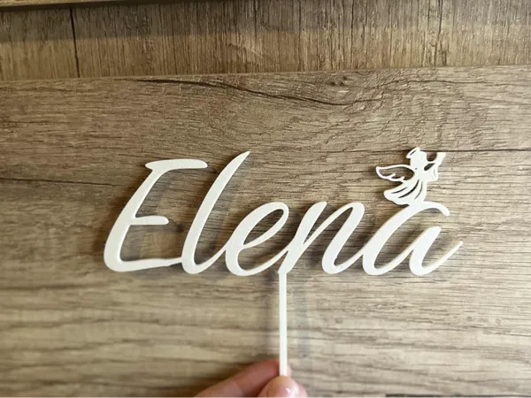 Topper à gâteau prénom Elena