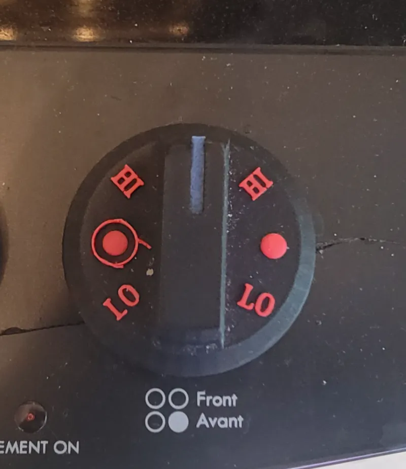 Knob for Kenmore stove with dual burner