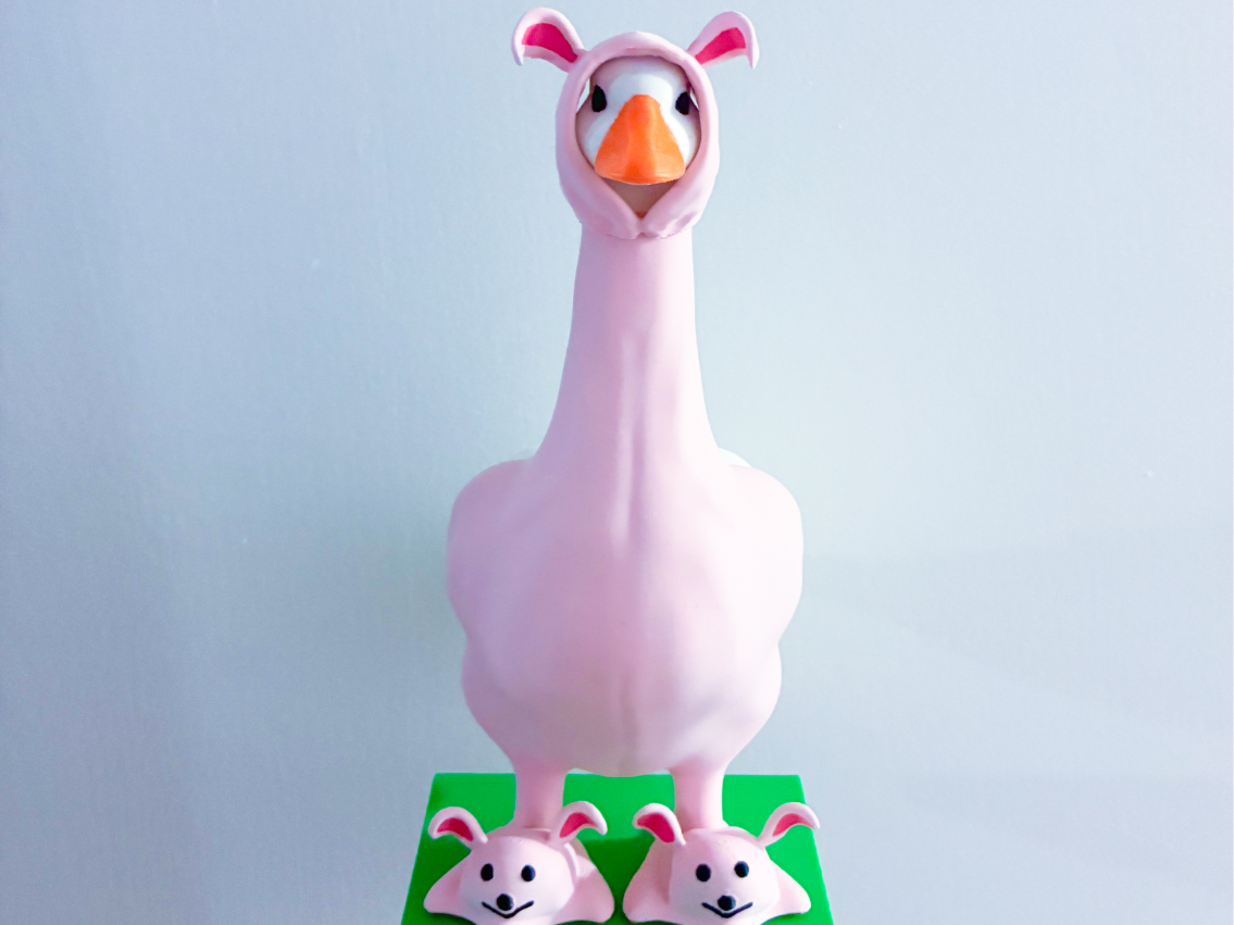 Ralphie Bunny Suit Desk Goose Gear - 1