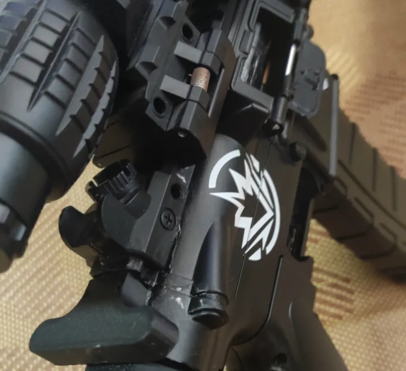 锦钢M416（JR15）反吹整活改造（拉只因柄&玩具托转20mm皮轨&装饰抛壳窗）