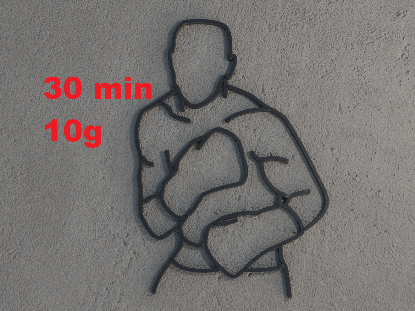 Boxer Wall Art  | Gym Decor Minimalist Silhouette