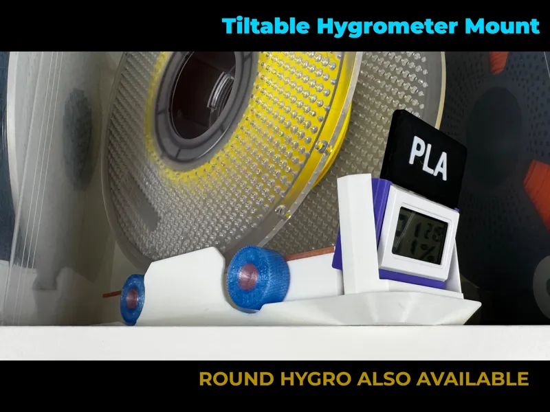 Cereal BOX Dry Box - Adjustable Angle Hygrometer 