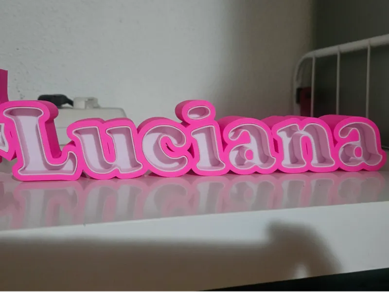 Luciana nombre 3d