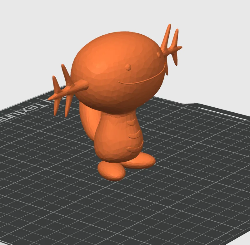 Model of Wooper from Pokemon