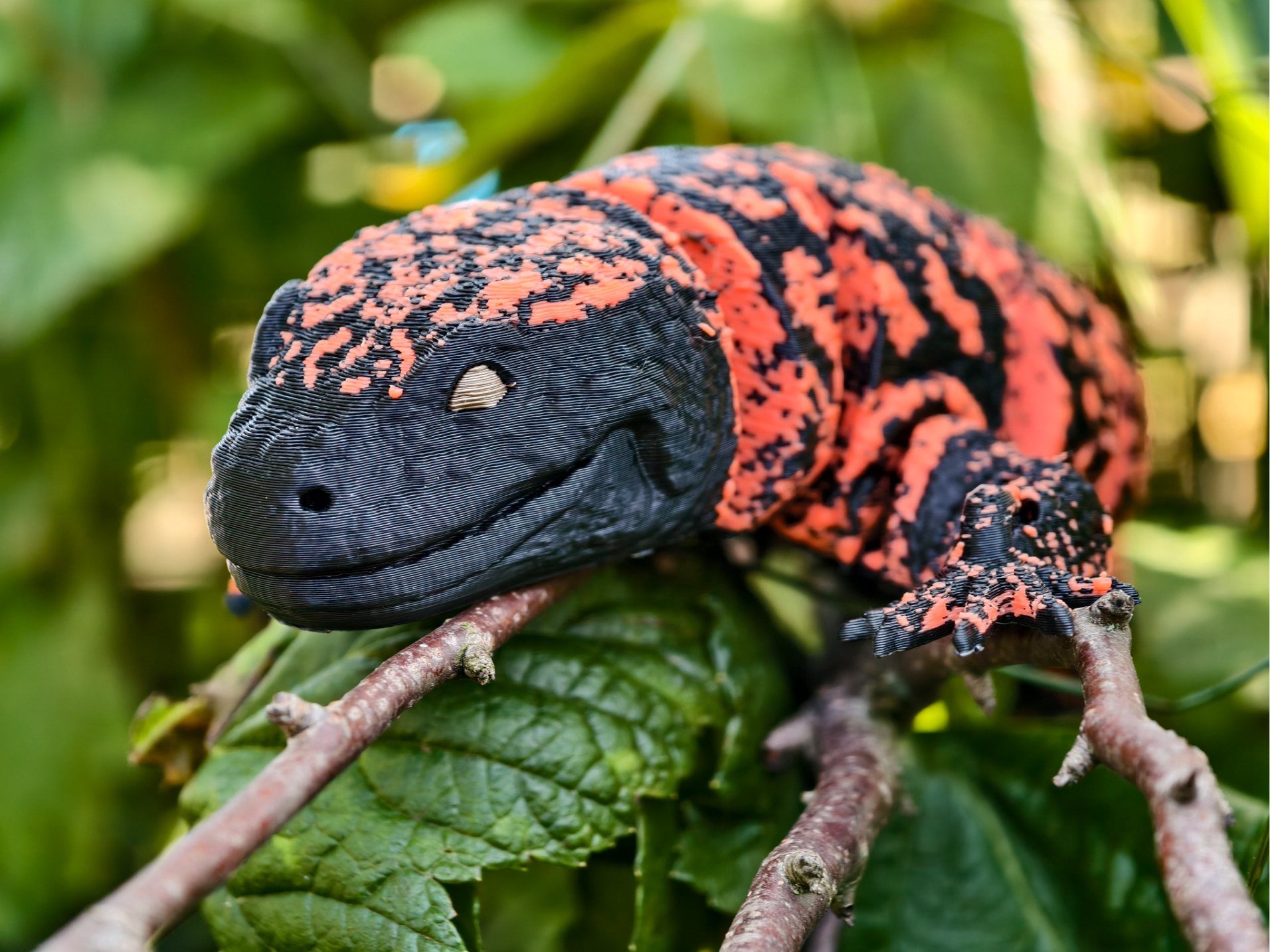 Realistic Articulated Gila Monster