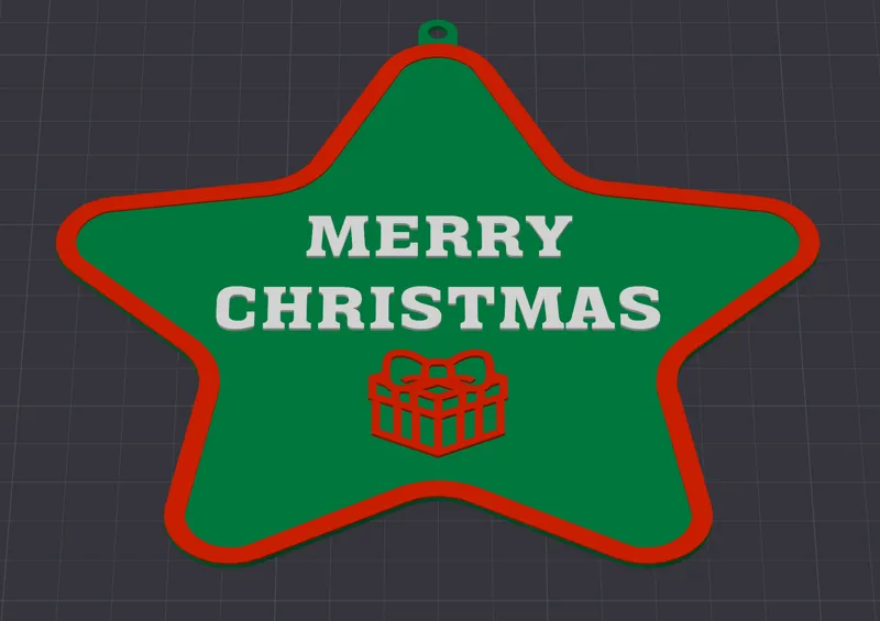 Merry Christmas Tree Ornament