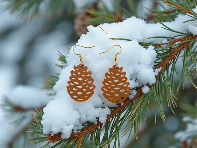 Pinecone earrings