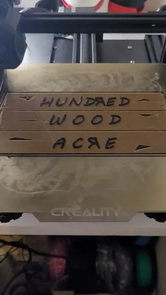 Hundred Acre Woods Sign