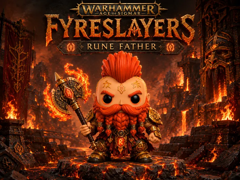 POP Fyreslayers Rune Father Age of Sigmar Inspired