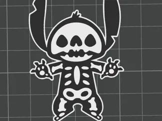 Sticth Halloween Earing Colored